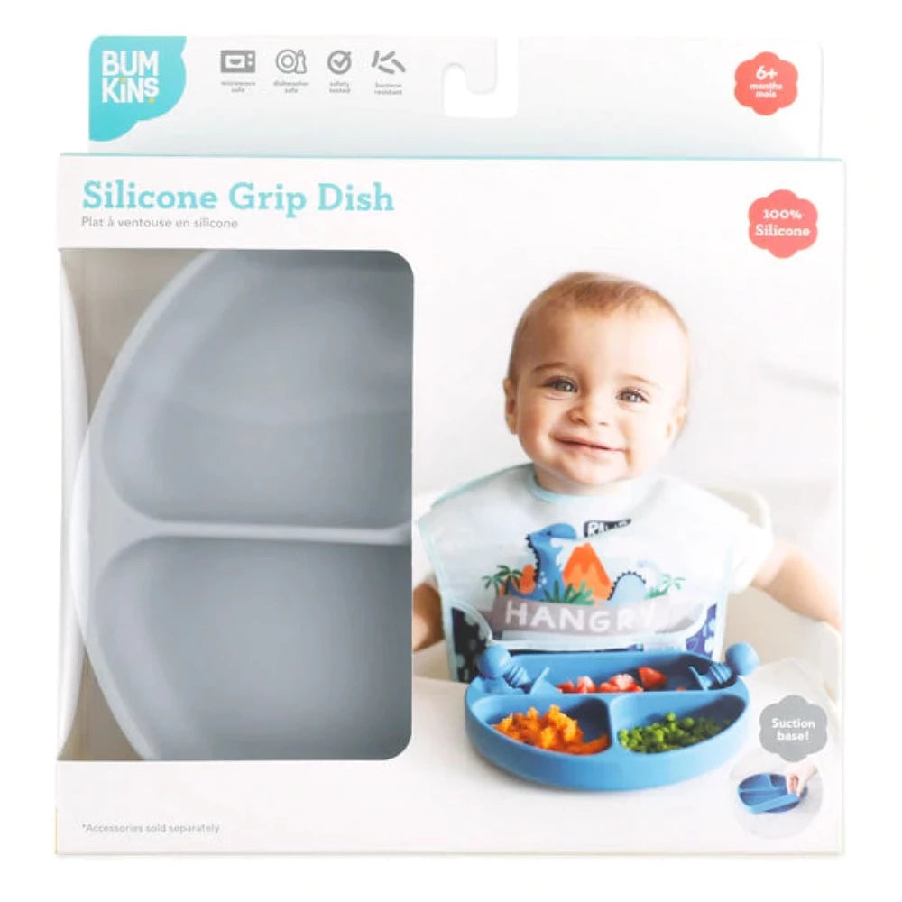 Bumkins Silicone Grip Dish-Mealtime Essentials-Bumkins-Toycra