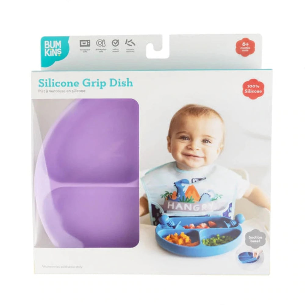 Bumkins Silicone Grip Dish-Mealtime Essentials-Bumkins-Toycra