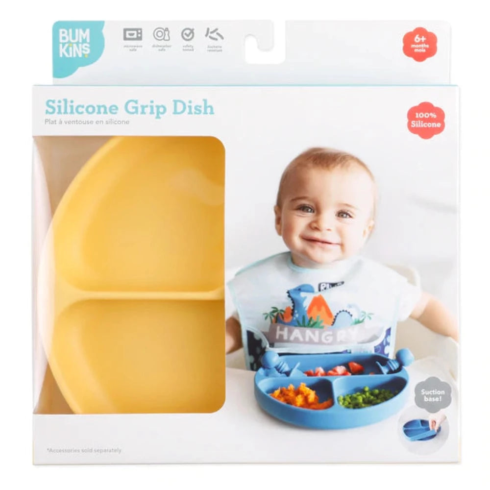 Bumkins Silicone Grip Dish-Mealtime Essentials-Bumkins-Toycra