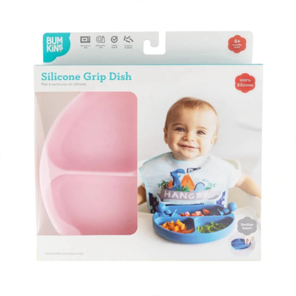 Bumkins Silicone Grip Dish-Mealtime Essentials-Bumkins-Toycra