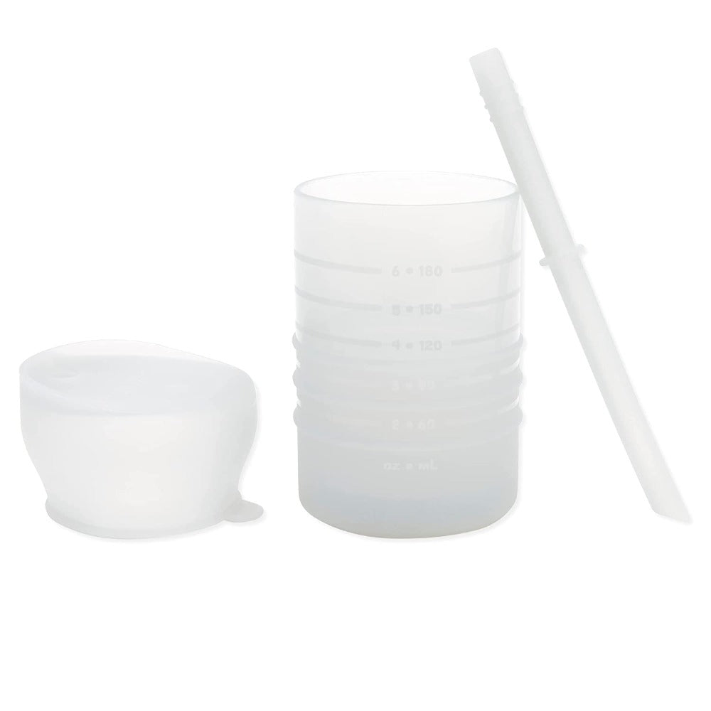 Bumkins Silicone Straw Cup with Lid-Mealtime Essentials-Bumkins-Toycra