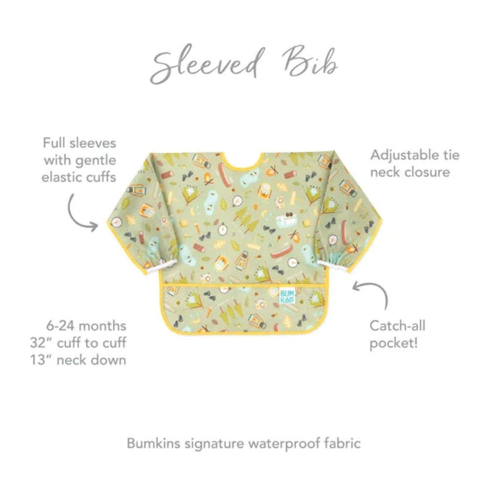 Bumkins Sleeved Bib-Mealtime Essentials-Bumkins-Toycra