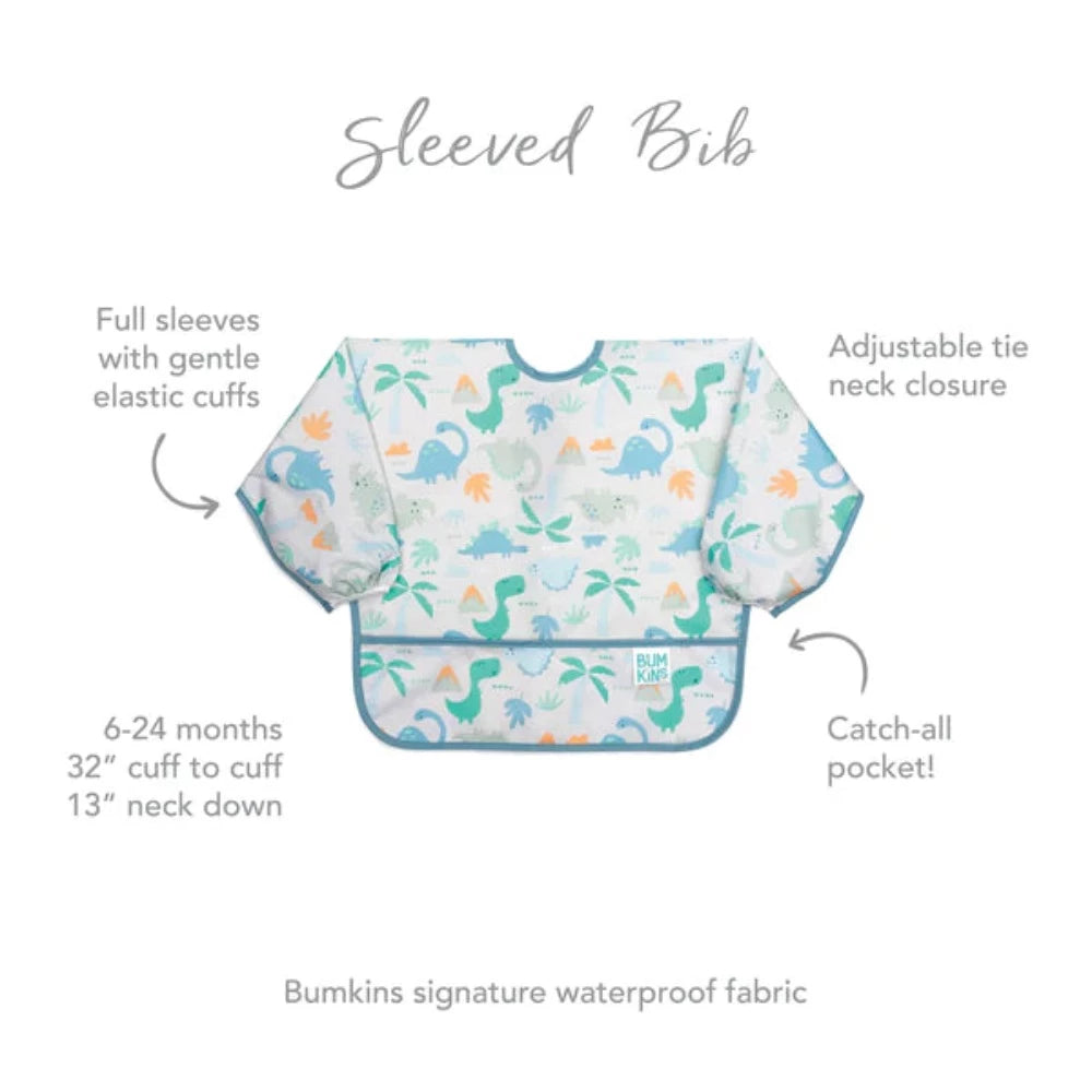 Bumkins Sleeved Bib-Mealtime Essentials-Bumkins-Toycra
