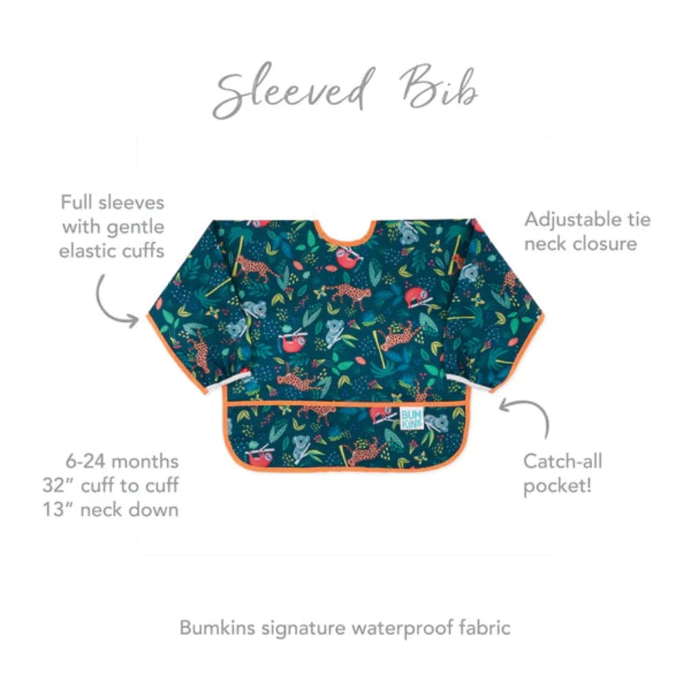 Bumkins Sleeved Bib-Mealtime Essentials-Bumkins-Toycra