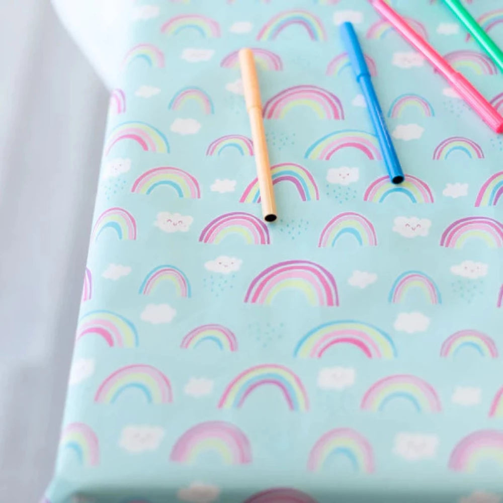Bumkins Splat Mat: Rainbows-Mats, Gym & Activity-Bumkins-Toycra