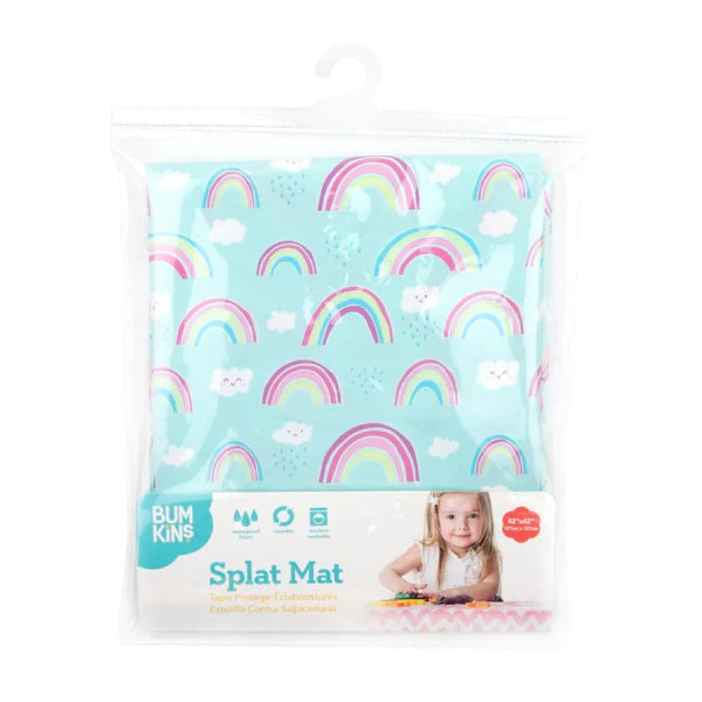 Bumkins Splat Mat: Rainbows-Mats, Gym & Activity-Bumkins-Toycra