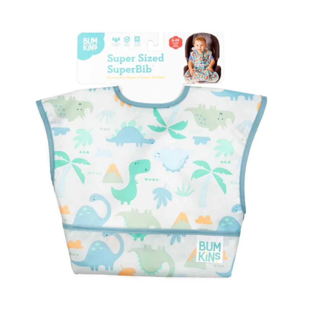 Bumkins Super-Sized SuperBib : Dinosaurs-Mealtime Essentials-Bumkins-Toycra