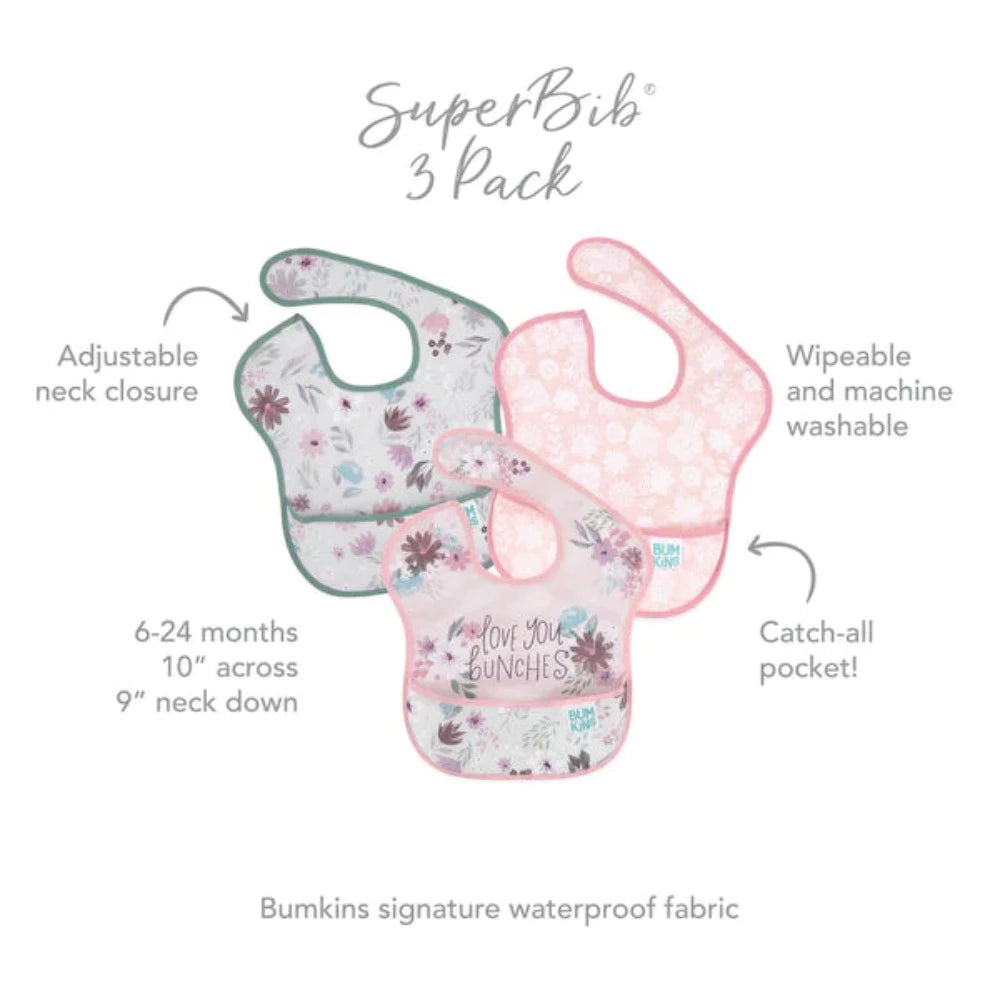 Bumkins SuperBib 3 Pack-Mealtime Essentials-Bumkins-Toycra