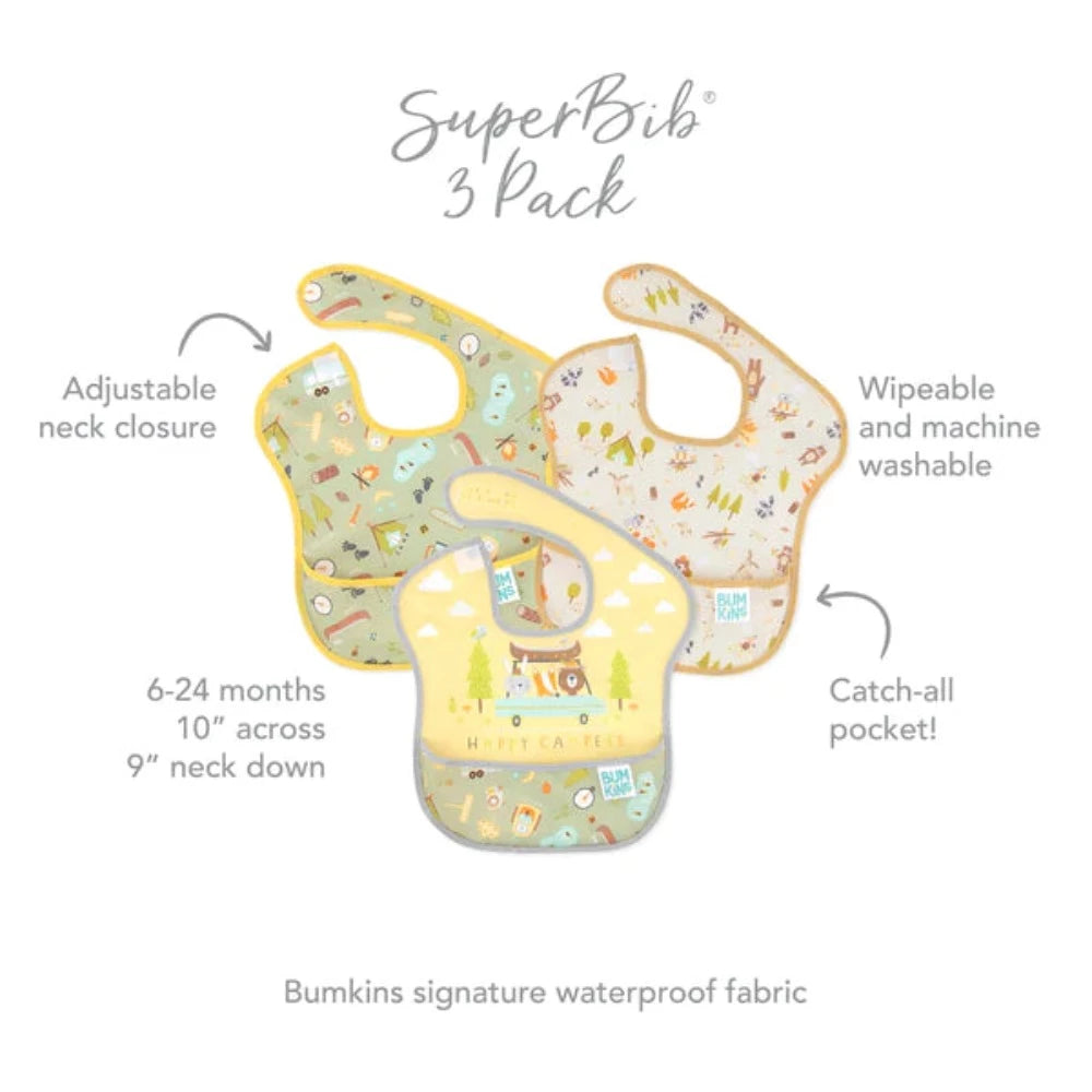 Bumkins SuperBib 3 Pack-Mealtime Essentials-Bumkins-Toycra