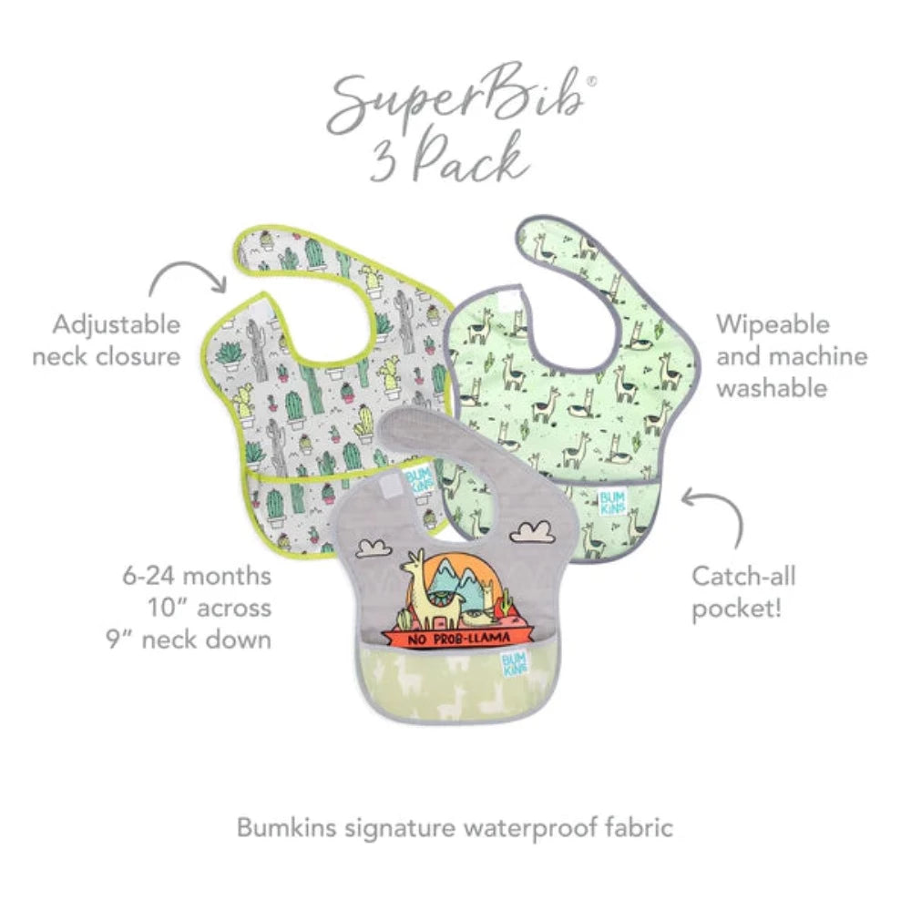 Bumkins SuperBib 3 Pack-Mealtime Essentials-Bumkins-Toycra