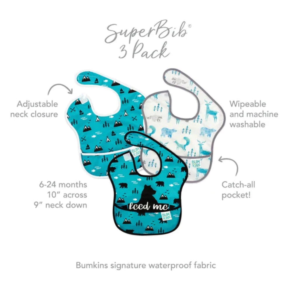 Bumkins SuperBib 3 Pack-Mealtime Essentials-Bumkins-Toycra