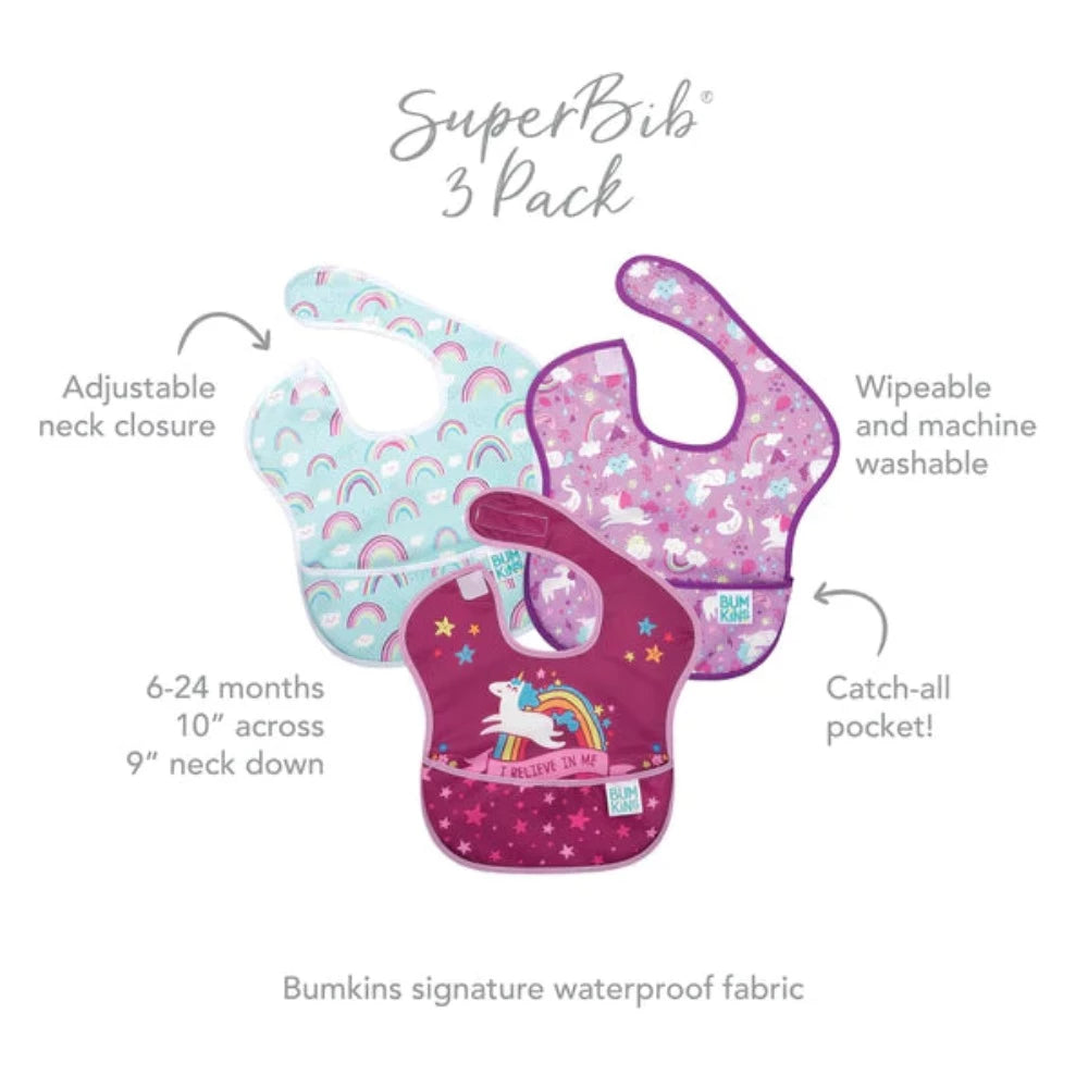 Bumkins SuperBib 3 Pack-Mealtime Essentials-Bumkins-Toycra