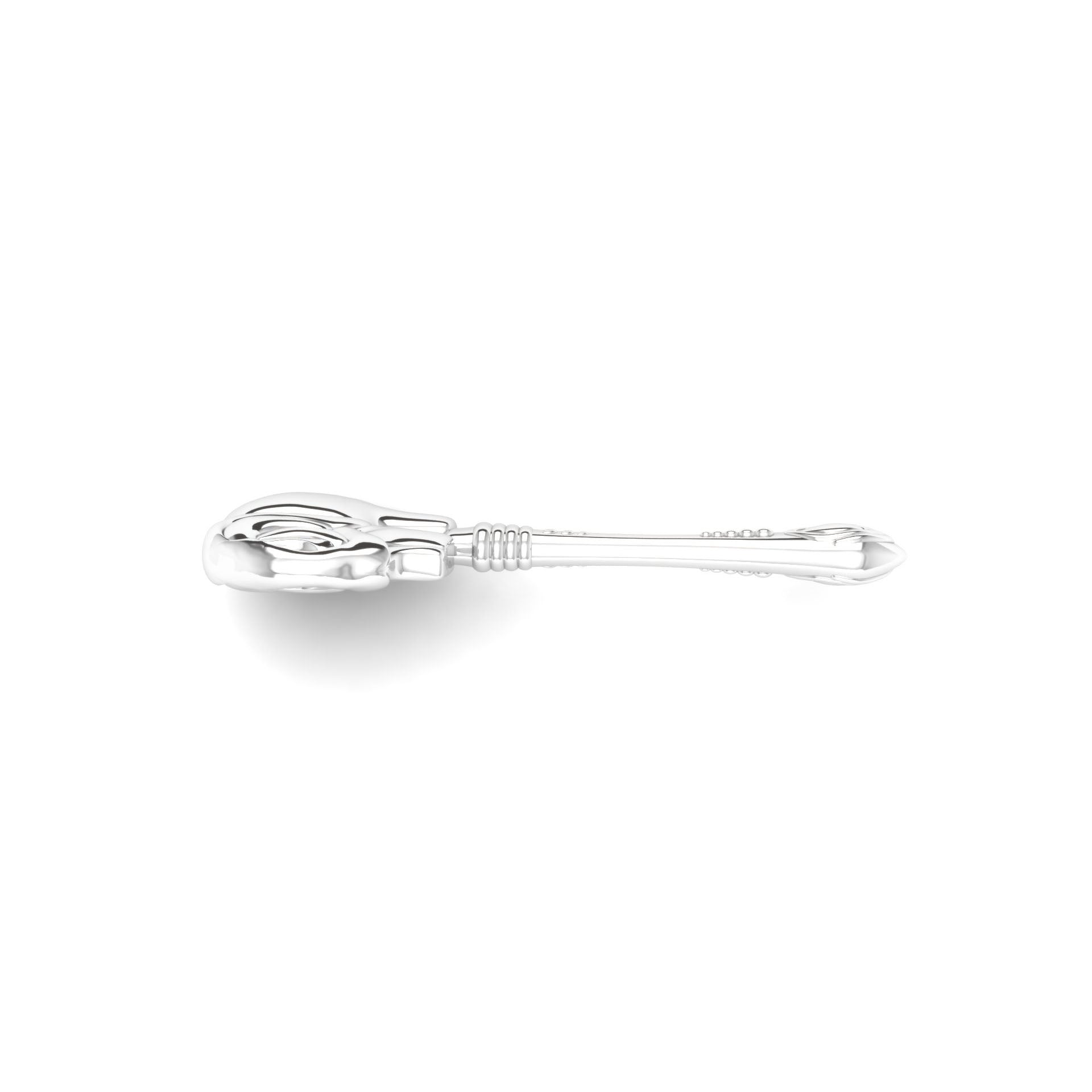 Sterling Silver Rattle - Elephant Stick