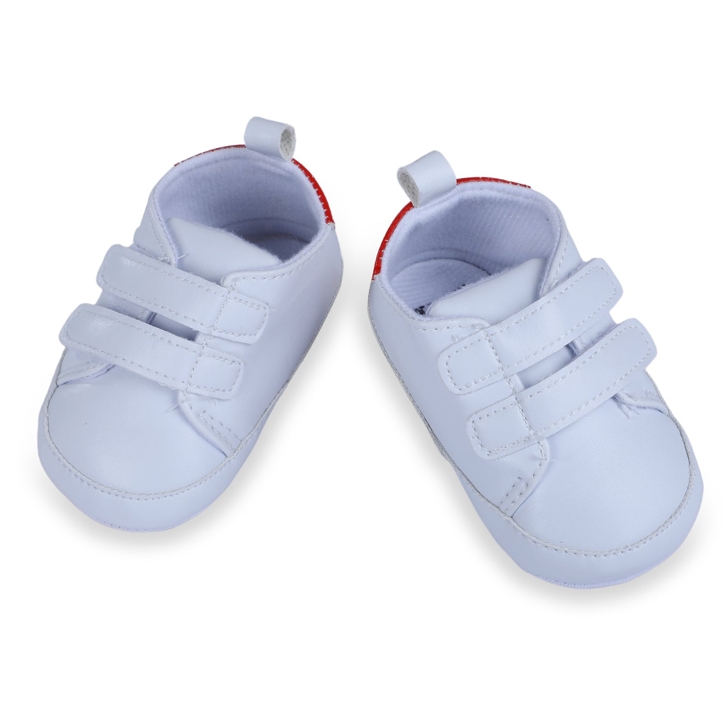 Baby Moo Little Champ Soft Sole Anti-Slip Booties - White