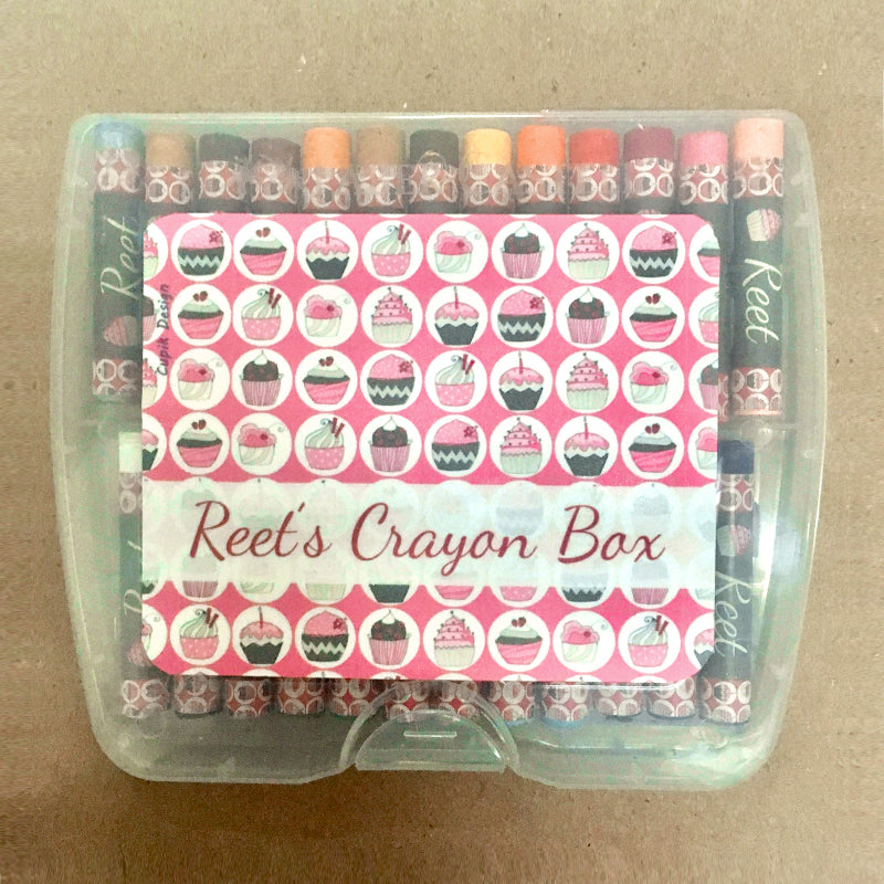 Personalised Crayon Box - Cupcakes