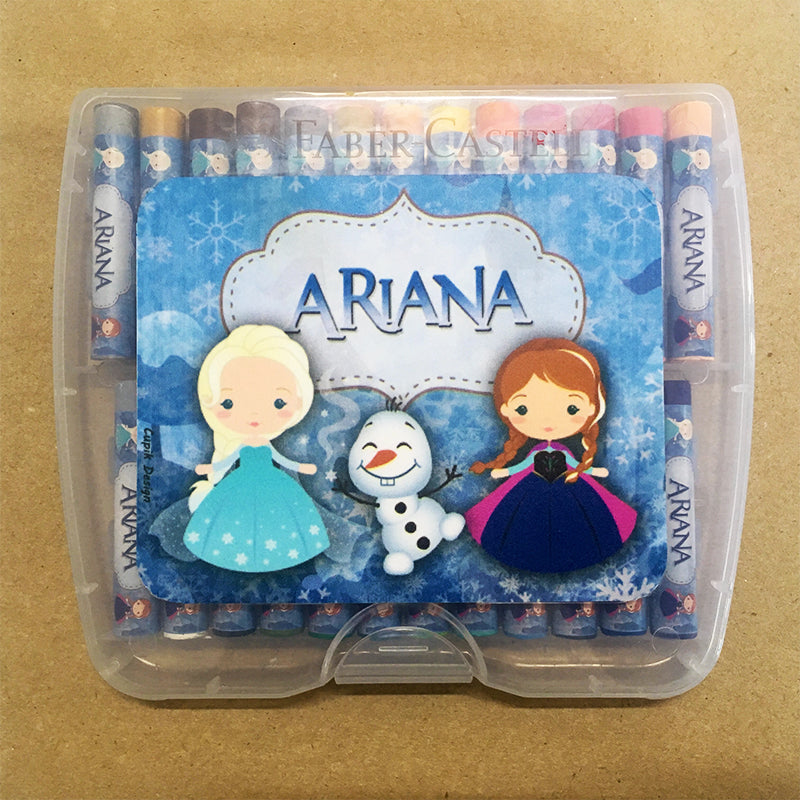 Personalised Crayon Box -  Frozen