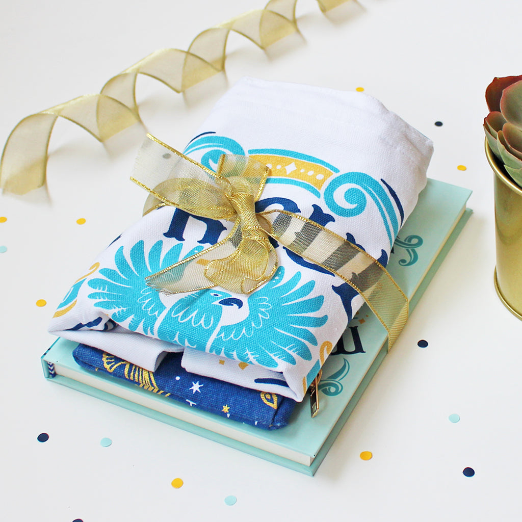 Official Harry Potter Ravenclaw House Themed Curated Gift Hamper - Set of Matching Notebook, Tote Bag & Pouch