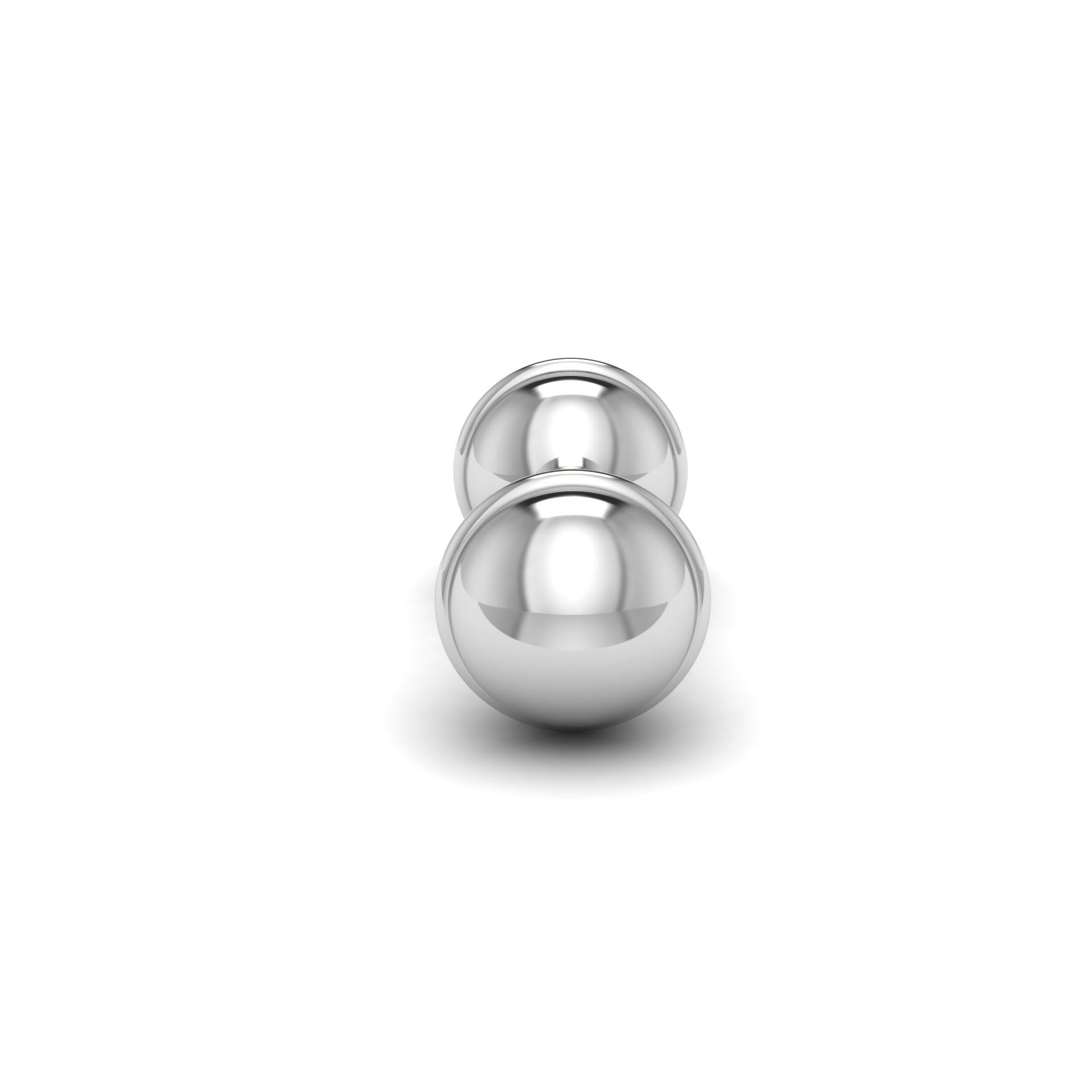 Sterling Silver Rattle - Classic Dumbell Rattle