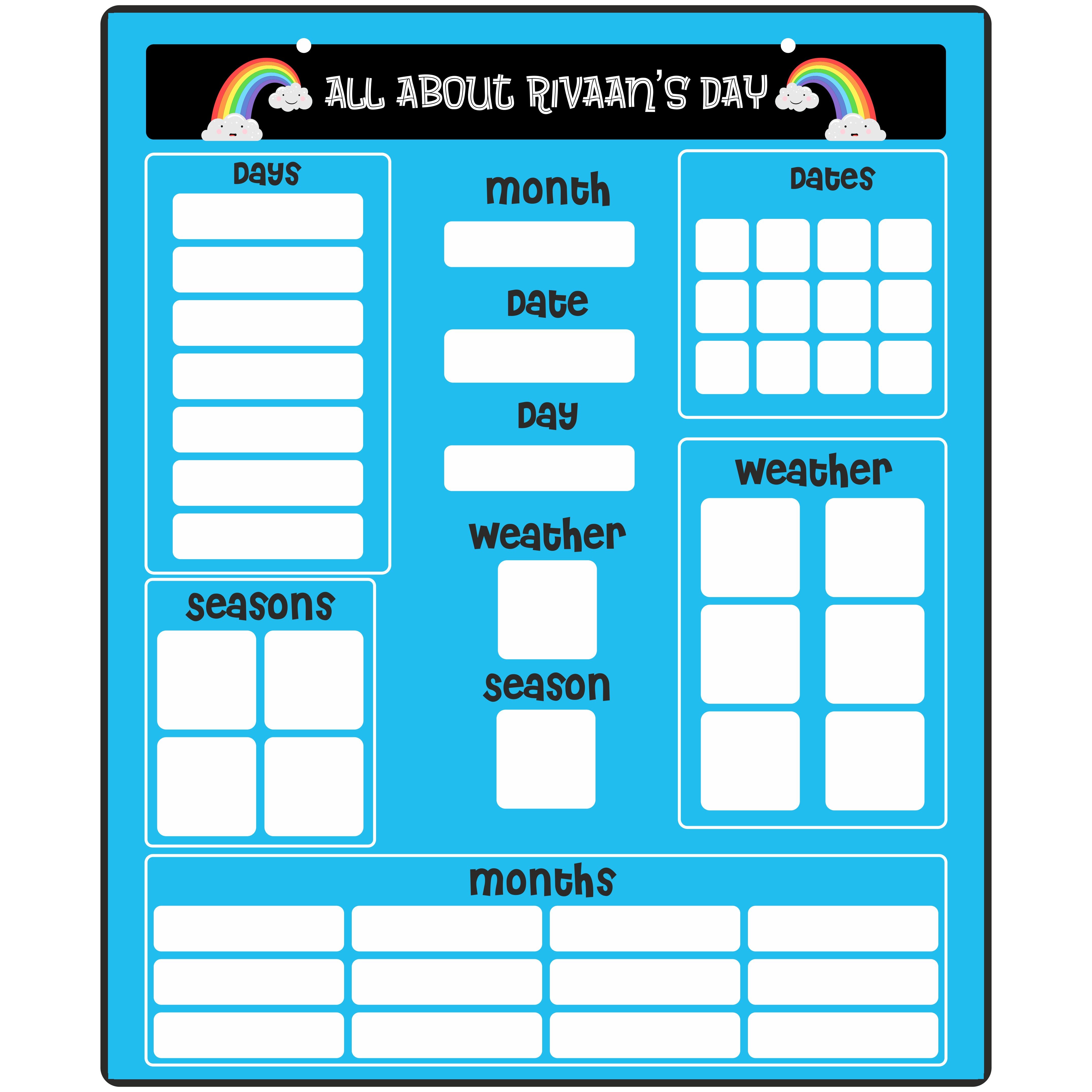 Blue Calender - Personalised