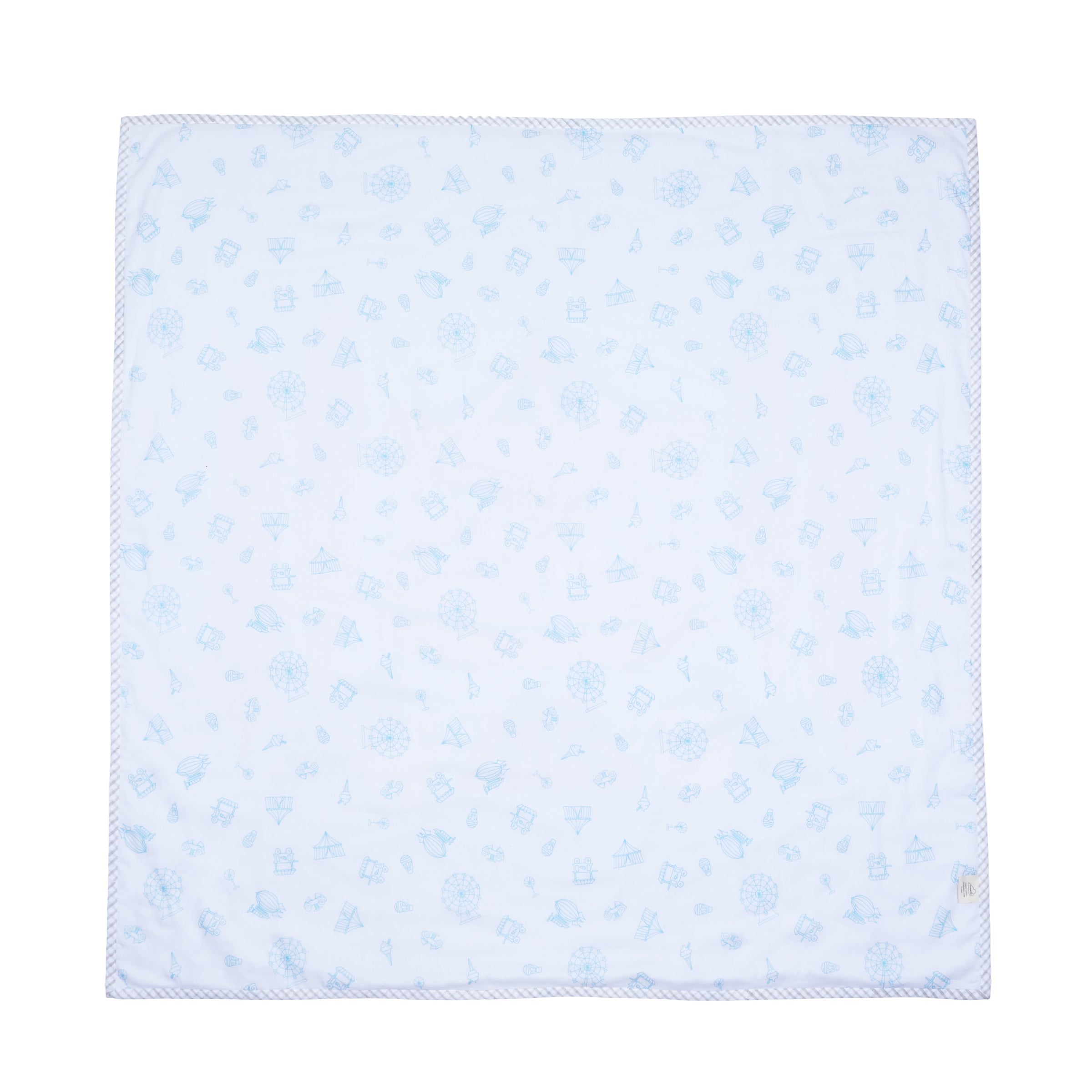 Organic Cotton Dohar – Carnival Blue
