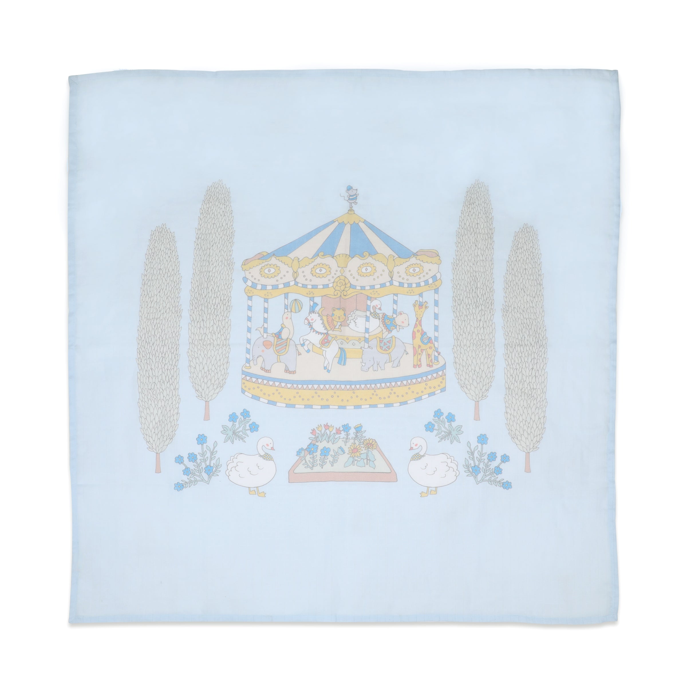 Organic Muslin Swaddles (Set of 2) - Carnival Blue