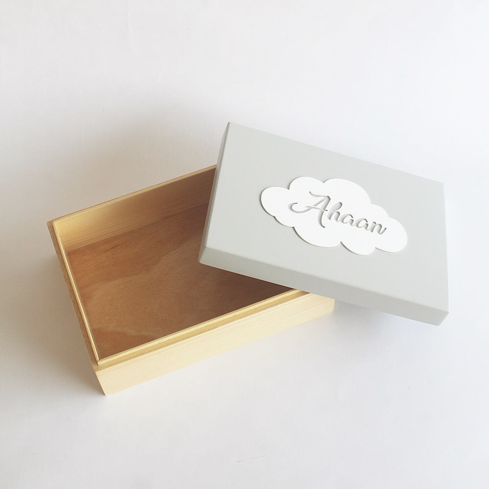 Personalized Storage Box - Cloud Theme