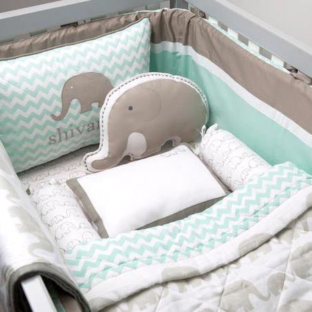 Masilo Organic Cot Bedding Set - Elephant Parade