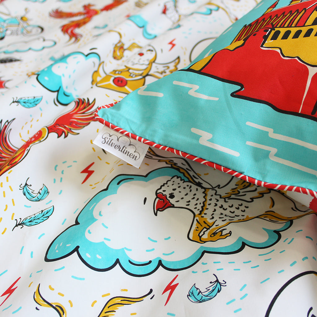 Bedsheet Set - Official Harry Potter "Wingardium Leviosa" - Single/Double Bed Sizes Available