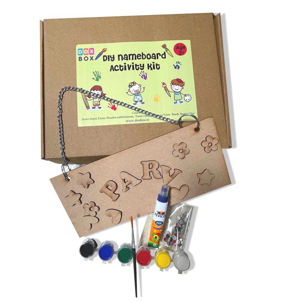 DIY Personalised Name Board Activity Kit