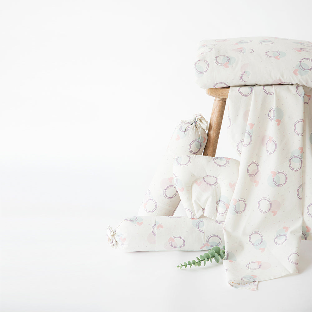 Circle Of Love - Organic Cot Bedding Gift Set