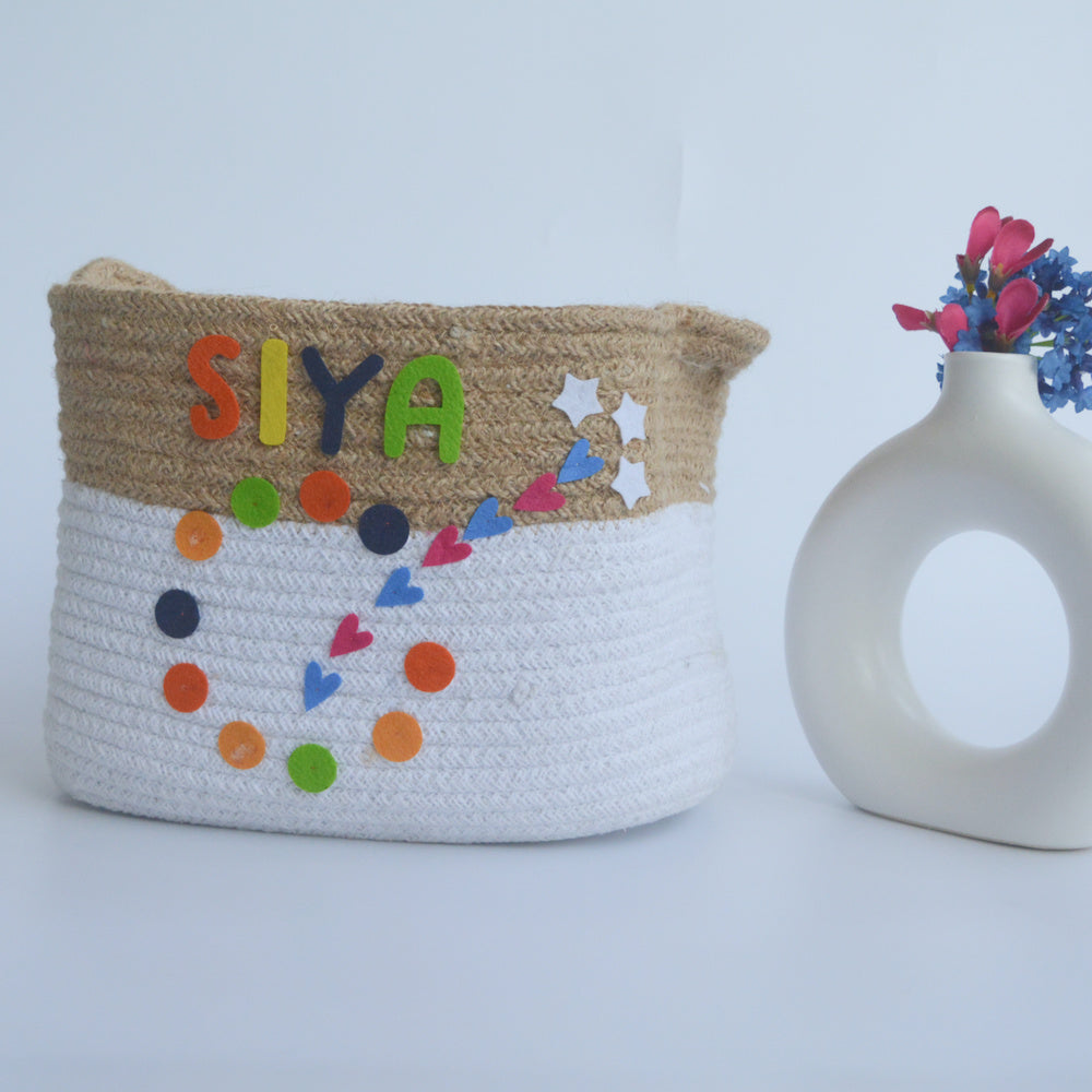 Colours - Cotton Rope Basket (Medium)