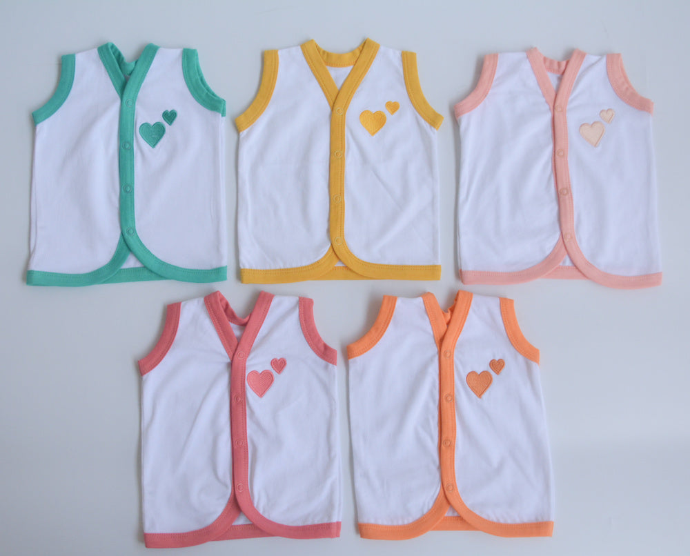 All Hearts Basket - Everyday Essentials Nappy & Vest (Set of 10)