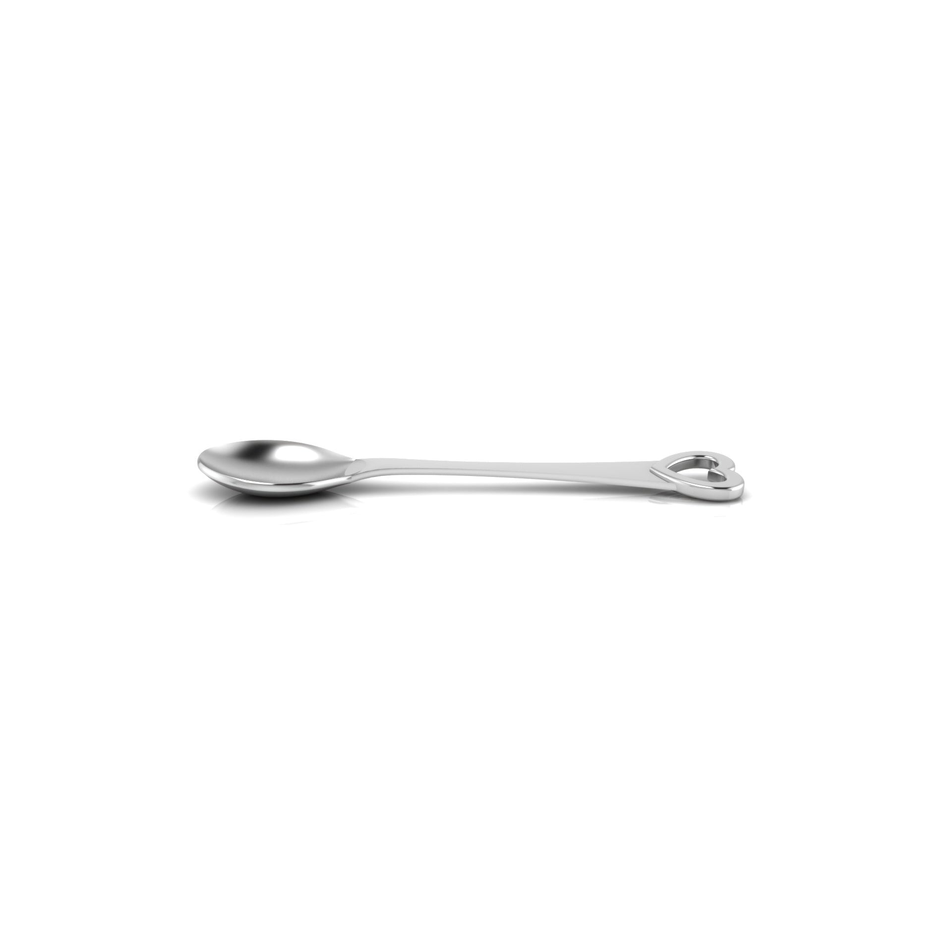 Sterling Silver Feeding Spoon & Fork Set - Heart