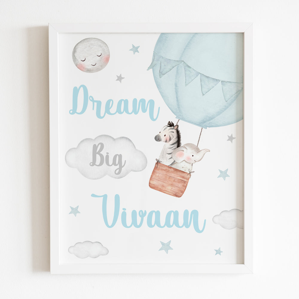Dream Big Little One Frame - Blue