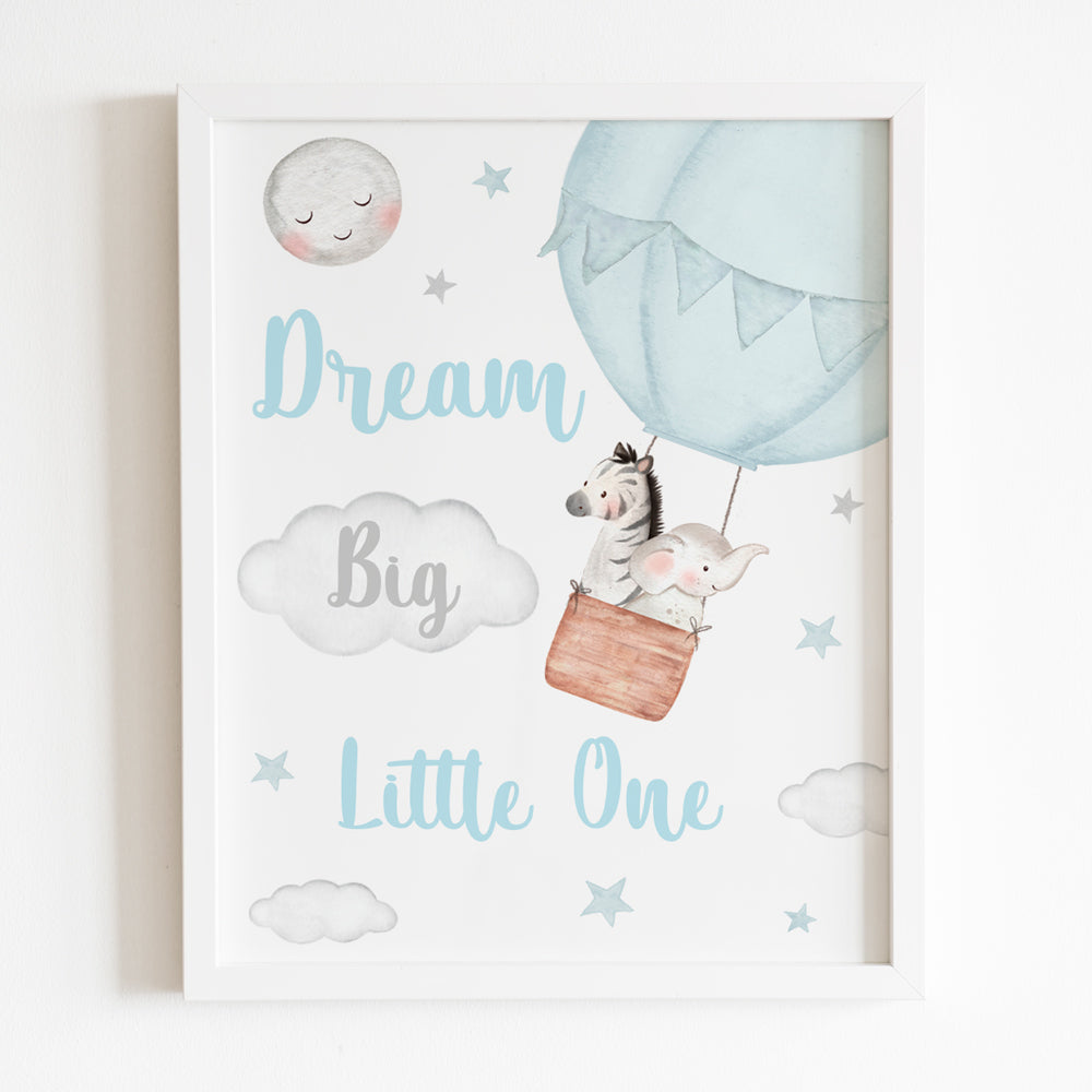 Dream Big Little One Frame - Blue