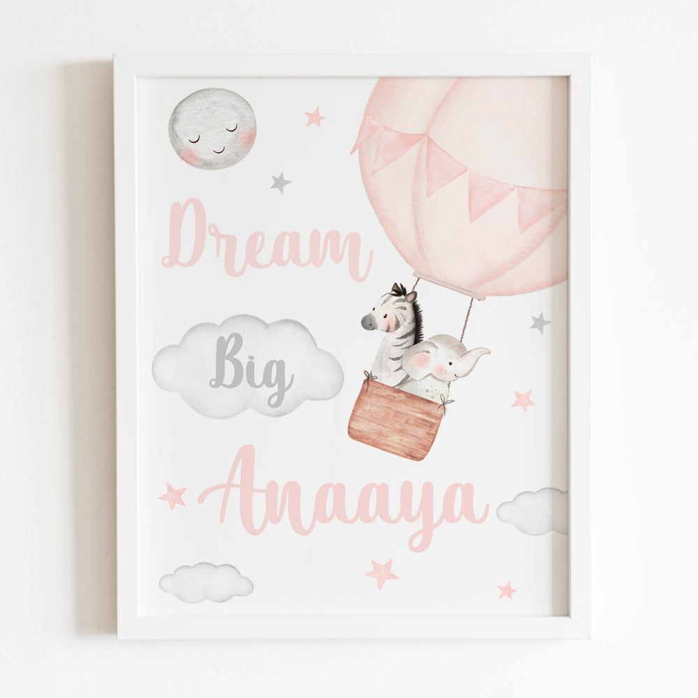 Dream Big Little One Frame - Pink