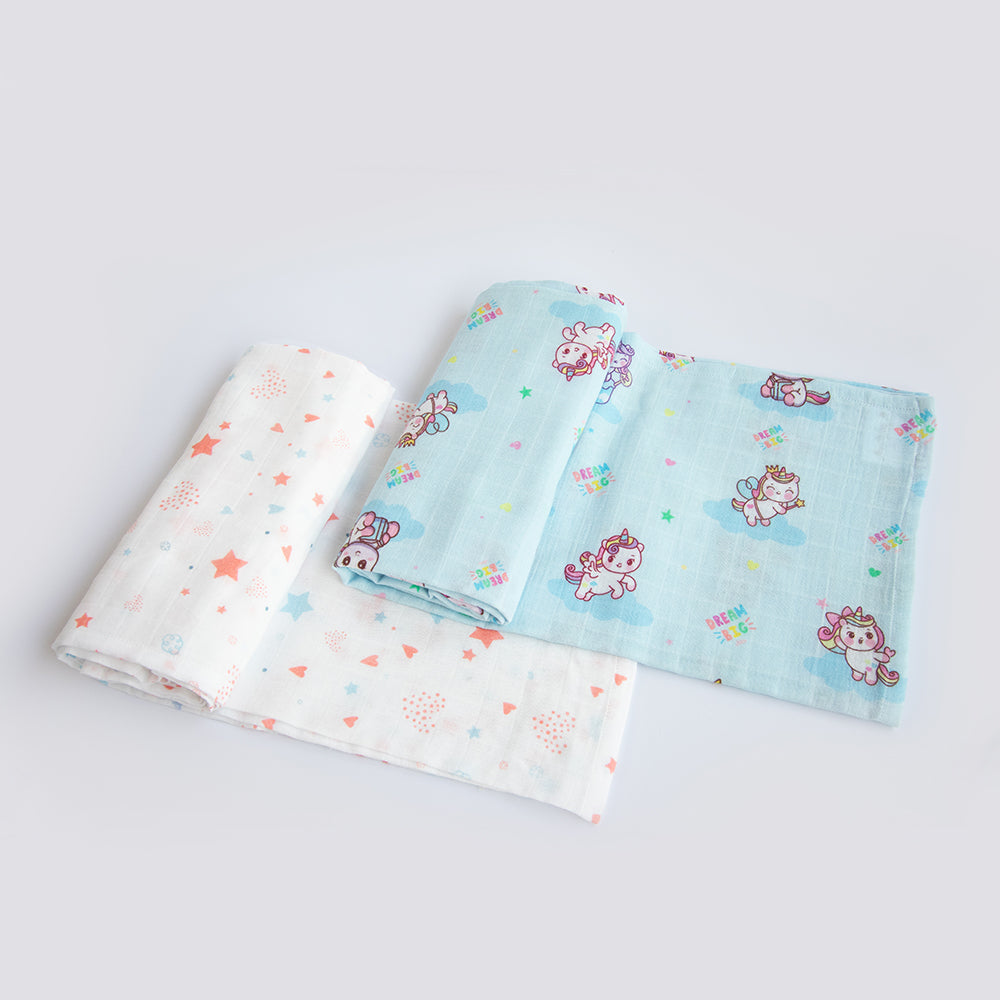 Unicorn Dreams Muslin Essentials - Set Of 6