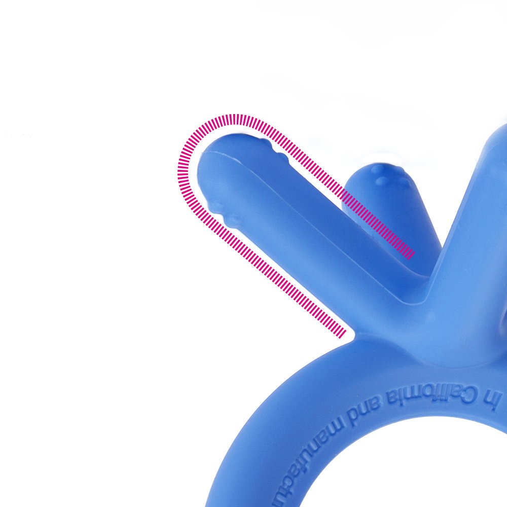 Comotomo Silicone Teether, Blue
