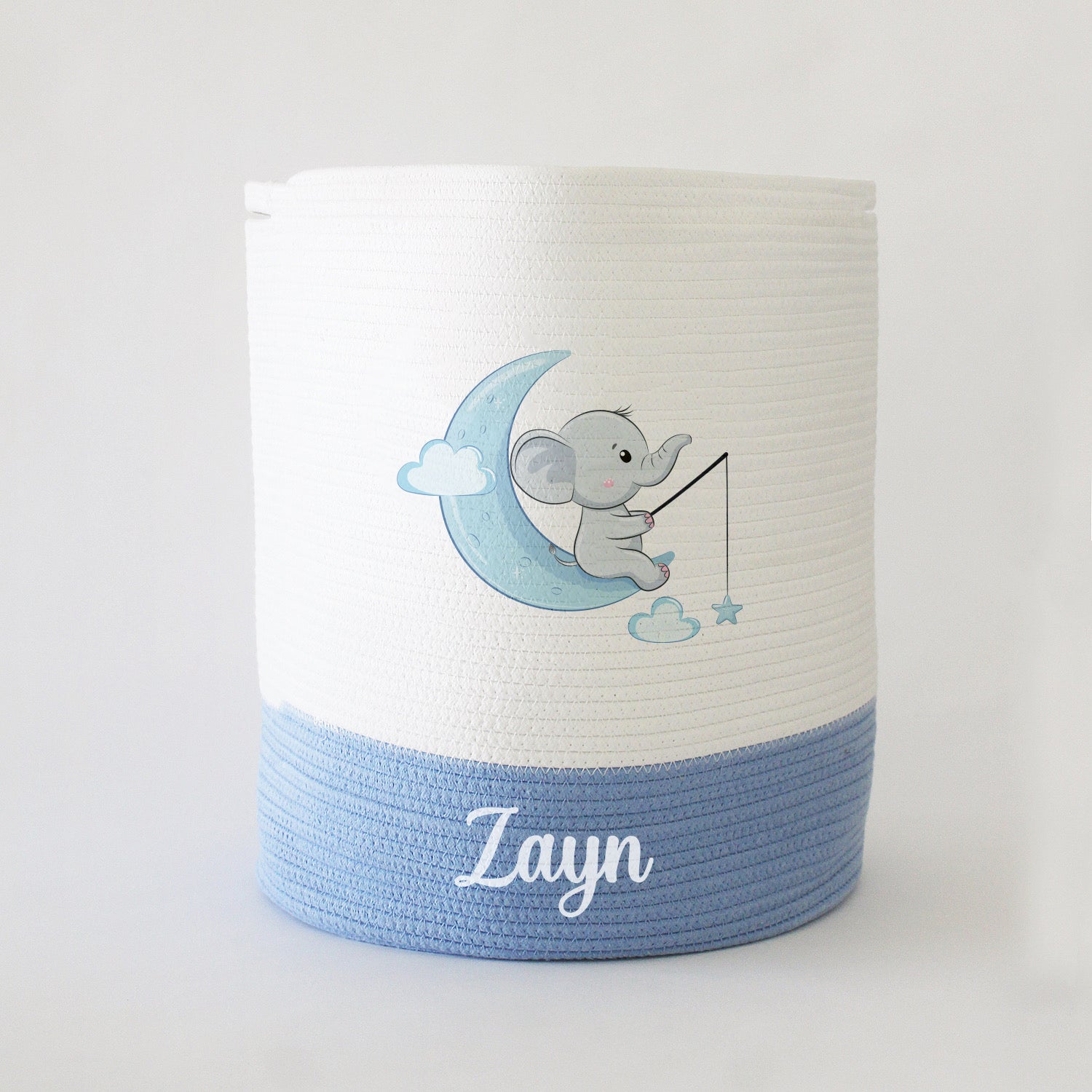 Personalized Storage Basket - Large - Ellie Theme Blue