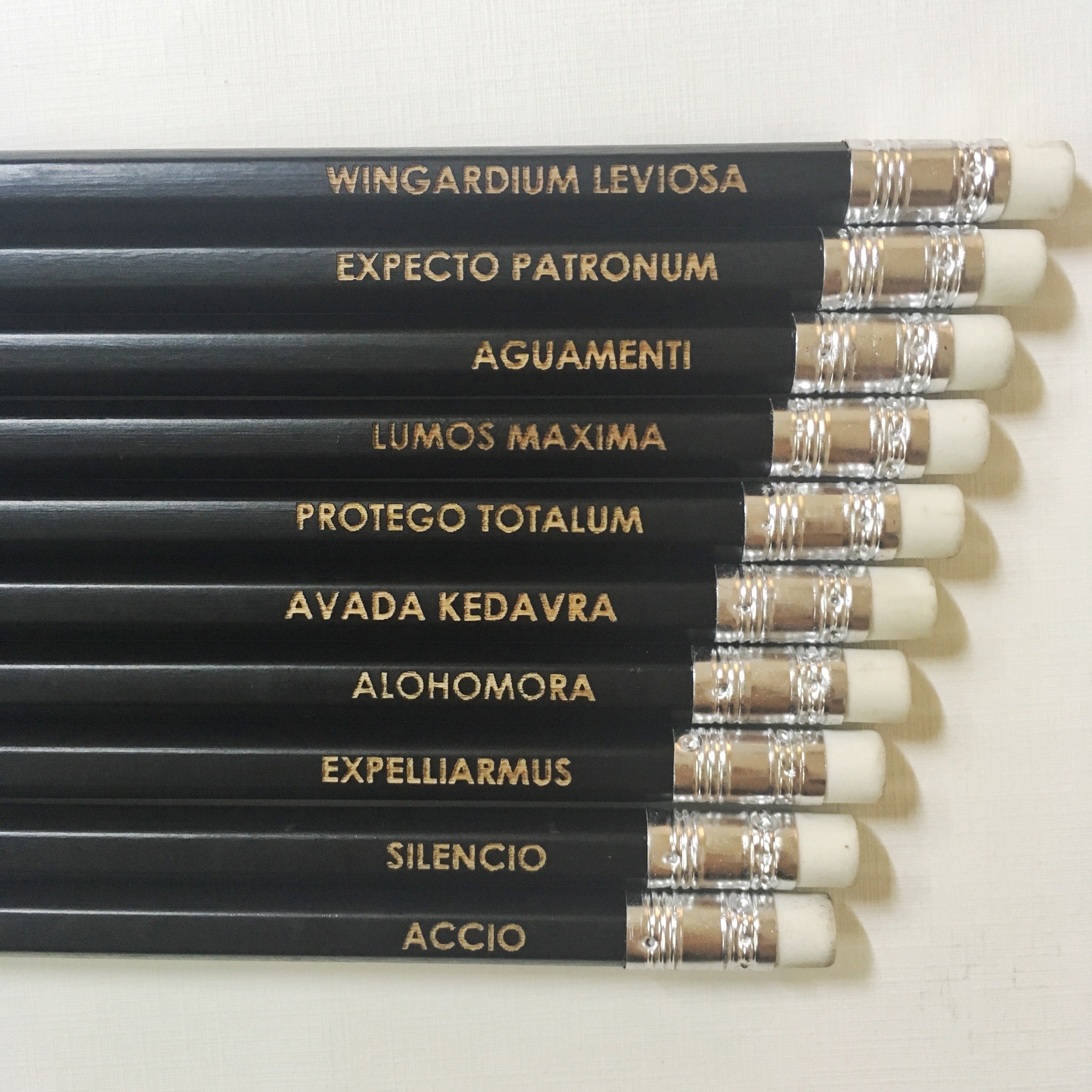 Engraved Enchanted Pencils - Set of 10