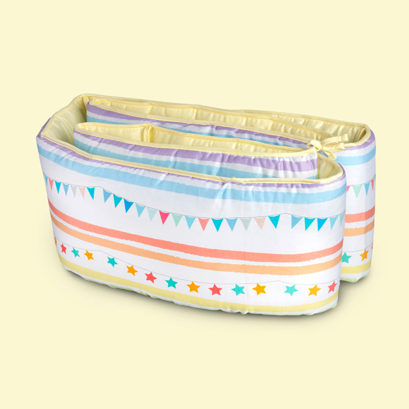 Organic Cot Half Bumper - Carnival