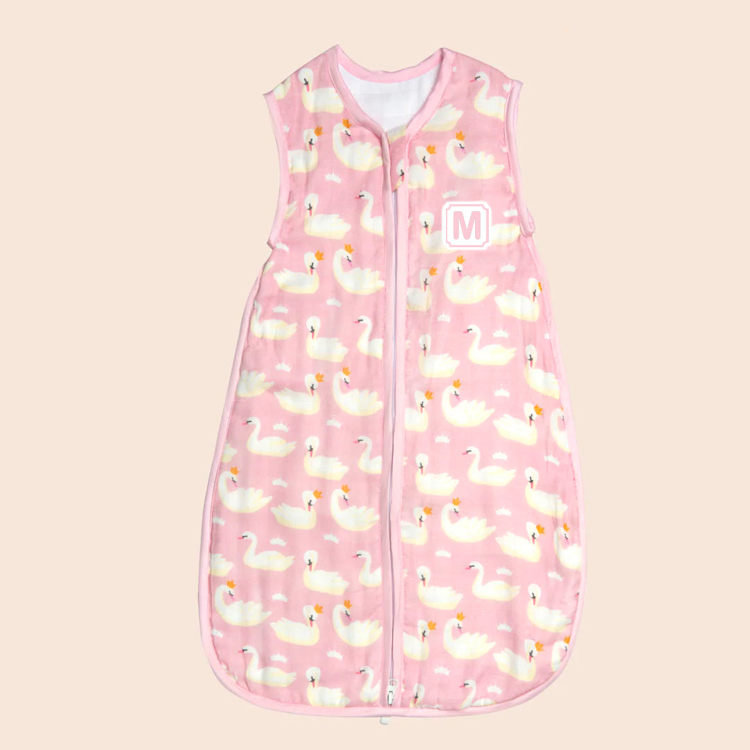 Bamboo Muslin Sleeping Bag - Swan