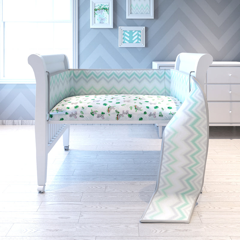 Organic Cot Full Bumper - Koala