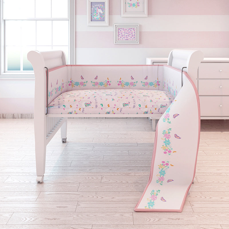 Organic Cot Full Bumper - Unicorn