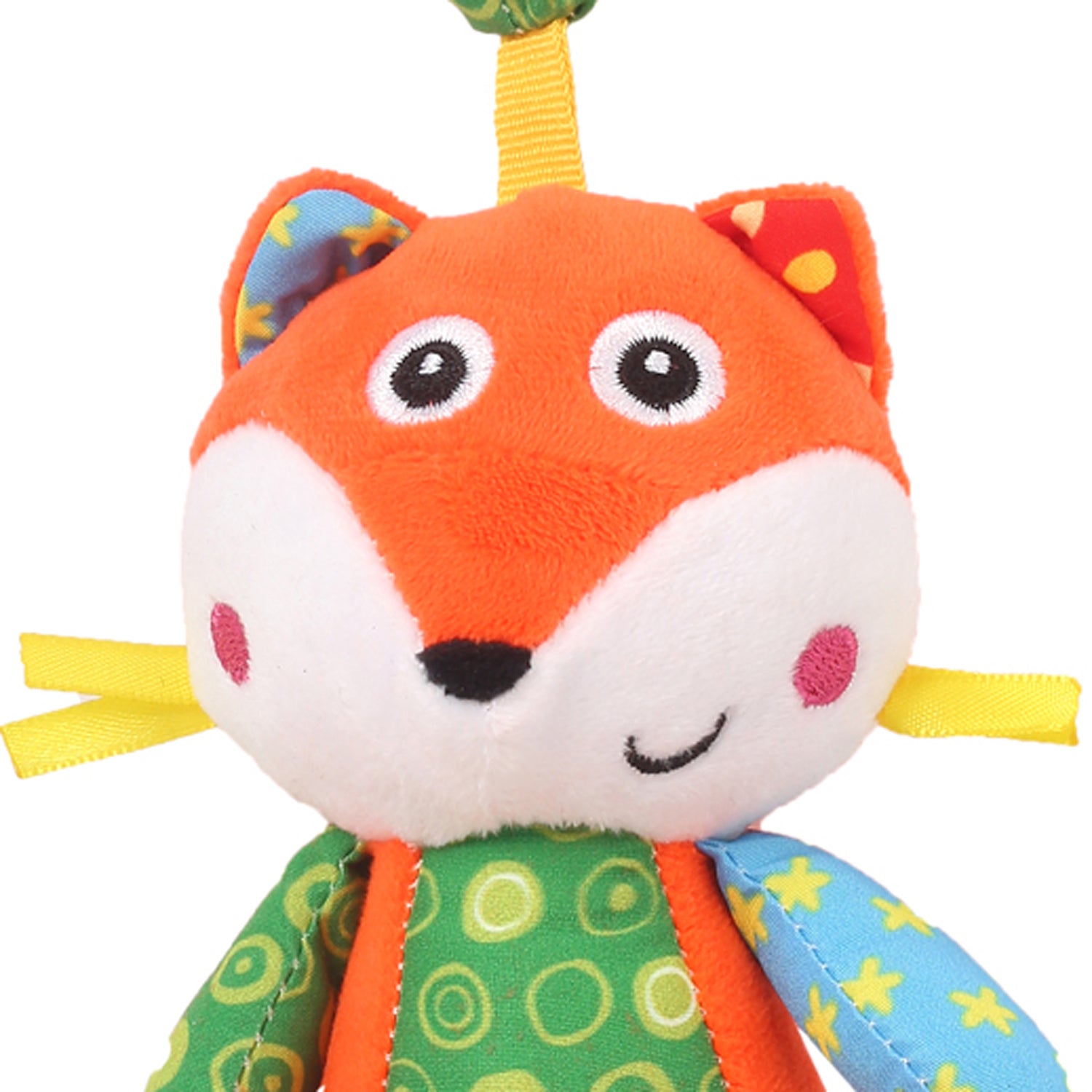 Fox Orange And Green Hanging Musical Toy