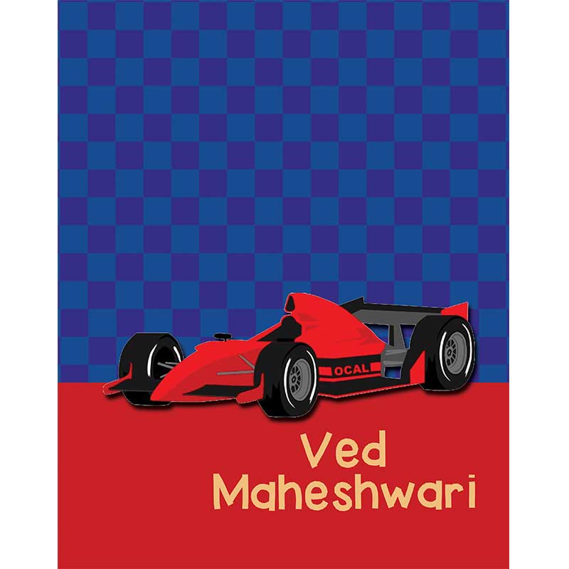 Personalised Folder - Racecar