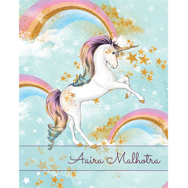 Personalised Folder - Unicorn