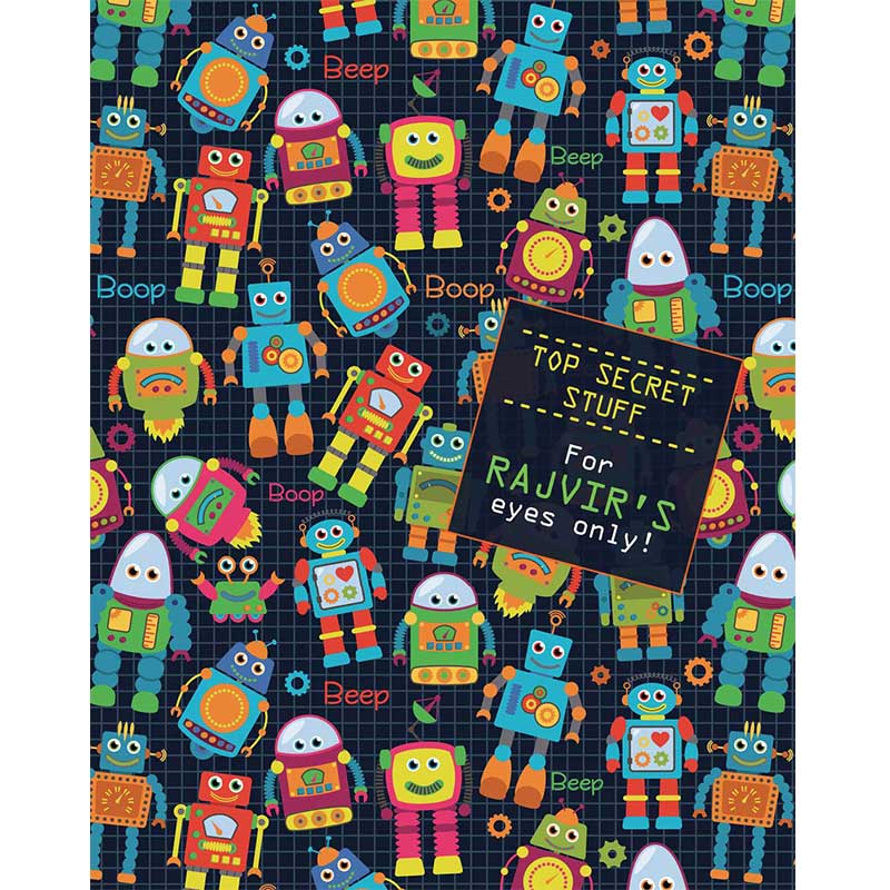 Personalised Folder - Robots
