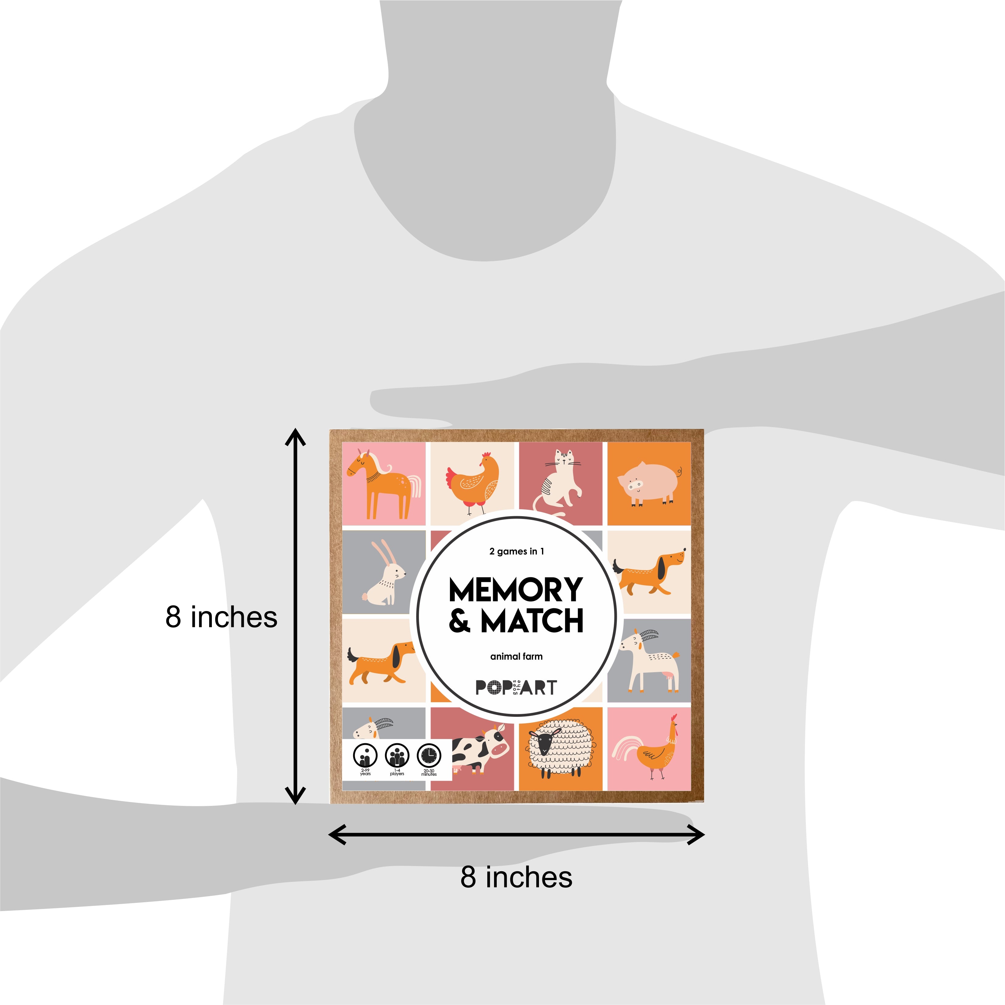 Memory and Match Game - Farm Animal