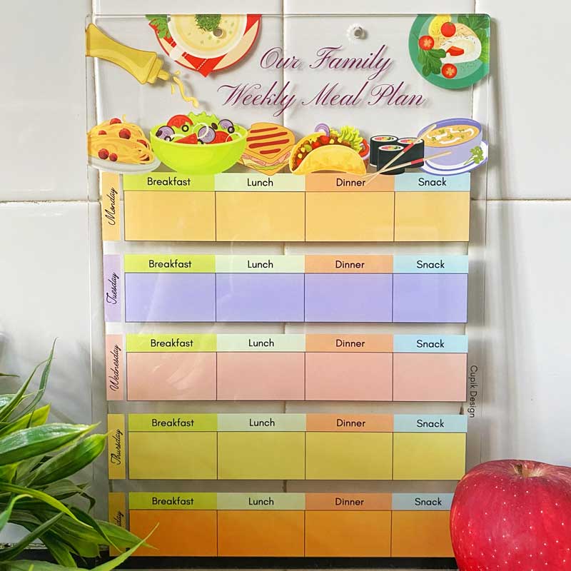 Personalised Meal Planner - Acrylic
